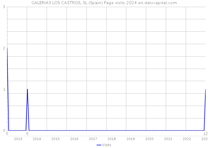 GALERIAS LOS CASTROS, SL (Spain) Page visits 2024 