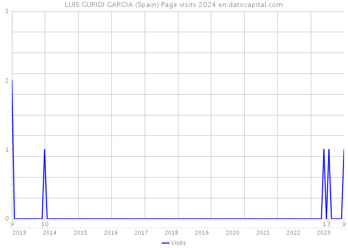 LUIS GURIDI GARCIA (Spain) Page visits 2024 
