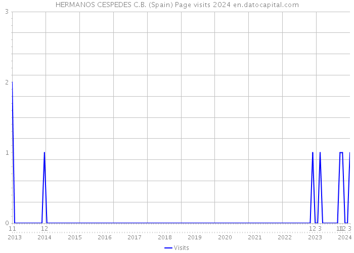 HERMANOS CESPEDES C.B. (Spain) Page visits 2024 