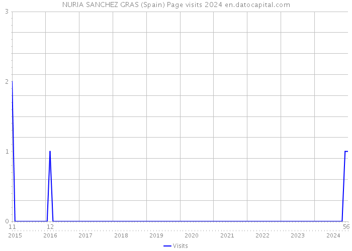 NURIA SANCHEZ GRAS (Spain) Page visits 2024 