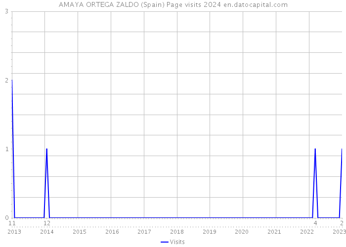 AMAYA ORTEGA ZALDO (Spain) Page visits 2024 