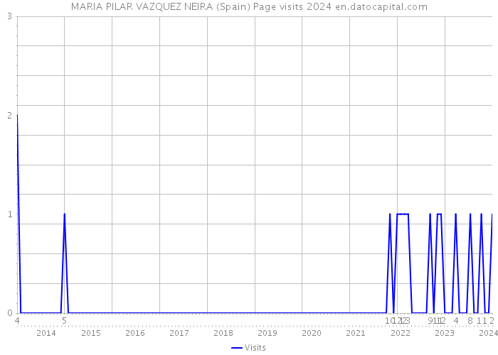 MARIA PILAR VAZQUEZ NEIRA (Spain) Page visits 2024 
