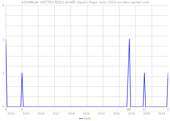 AZAMBUJA VIETTRO ENZO JAVIER (Spain) Page visits 2024 