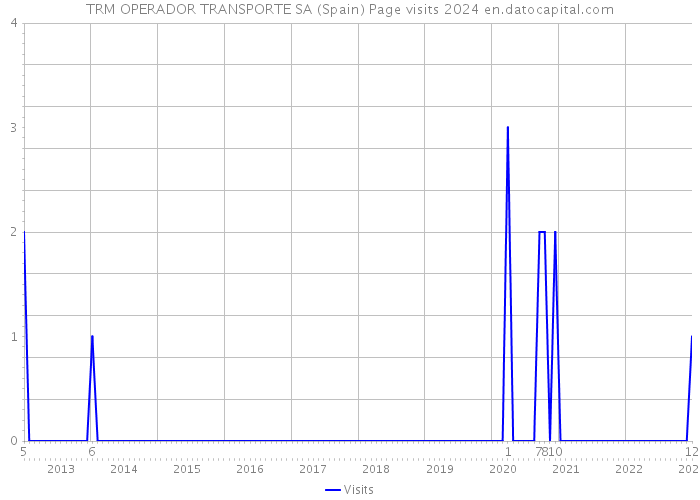 TRM OPERADOR TRANSPORTE SA (Spain) Page visits 2024 