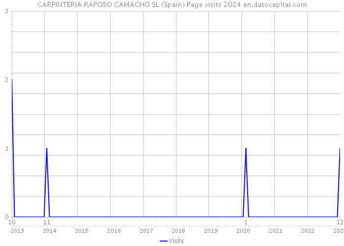 CARPINTERIA RAPOSO CAMACHO SL (Spain) Page visits 2024 