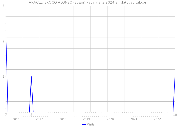ARACELI BROCO ALONSO (Spain) Page visits 2024 