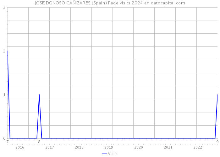 JOSE DONOSO CAÑIZARES (Spain) Page visits 2024 