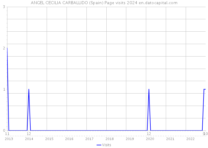 ANGEL CECILIA CARBALLIDO (Spain) Page visits 2024 