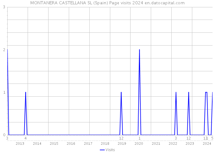 MONTANERA CASTELLANA SL (Spain) Page visits 2024 