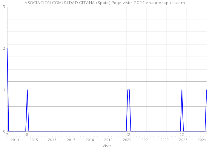 ASOCIACION COMUNIDAD GITANA (Spain) Page visits 2024 