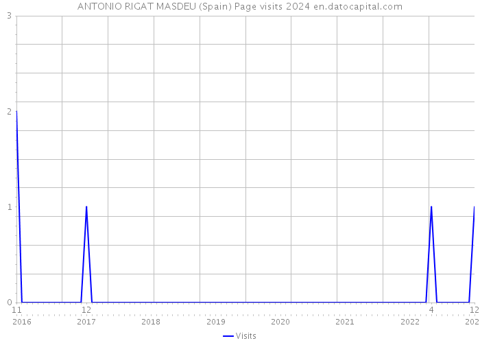 ANTONIO RIGAT MASDEU (Spain) Page visits 2024 