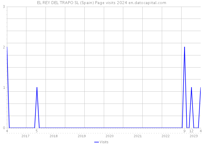 EL REY DEL TRAPO SL (Spain) Page visits 2024 