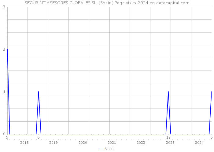 SEGURINT ASESORES GLOBALES SL. (Spain) Page visits 2024 