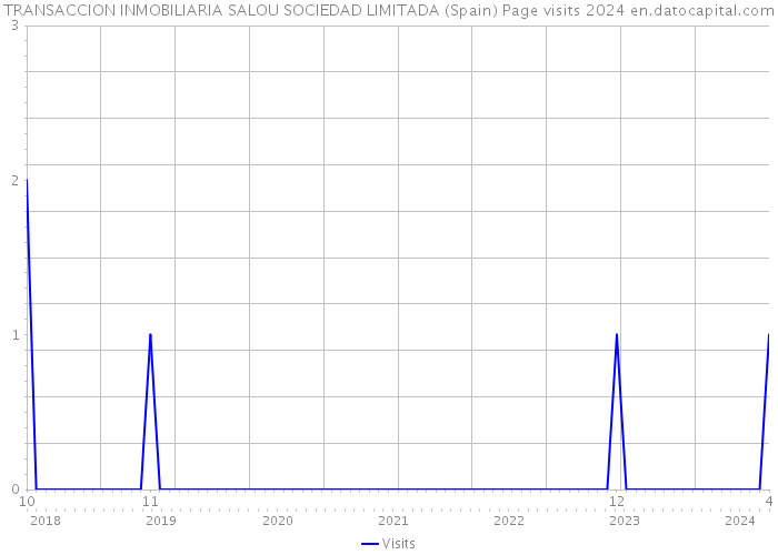 TRANSACCION INMOBILIARIA SALOU SOCIEDAD LIMITADA (Spain) Page visits 2024 