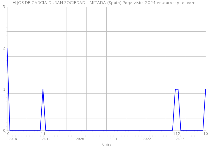 HIJOS DE GARCIA DURAN SOCIEDAD LIMITADA (Spain) Page visits 2024 