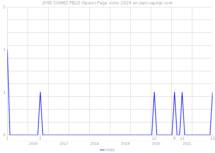 JOSE GOMEZ PELIZ (Spain) Page visits 2024 