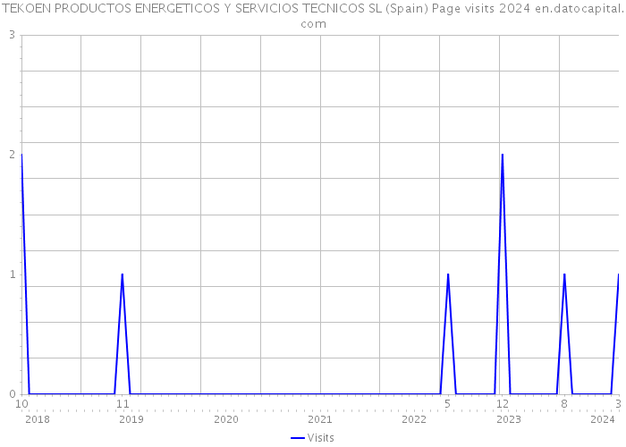 TEKOEN PRODUCTOS ENERGETICOS Y SERVICIOS TECNICOS SL (Spain) Page visits 2024 