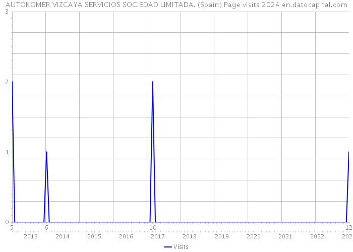 AUTOKOMER VIZCAYA SERVICIOS SOCIEDAD LIMITADA. (Spain) Page visits 2024 