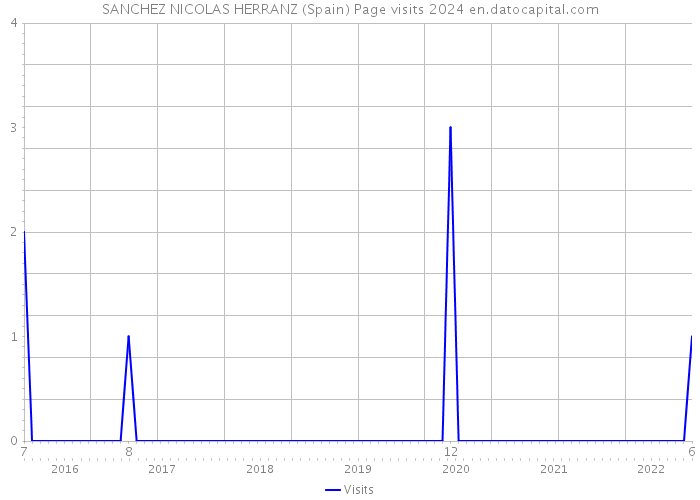 SANCHEZ NICOLAS HERRANZ (Spain) Page visits 2024 