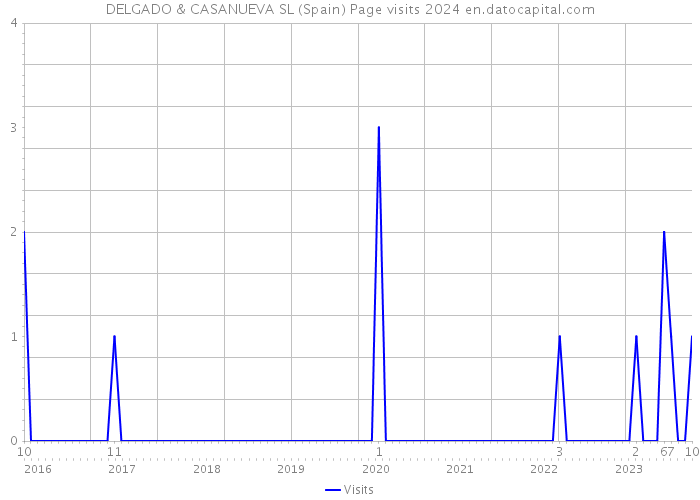 DELGADO & CASANUEVA SL (Spain) Page visits 2024 