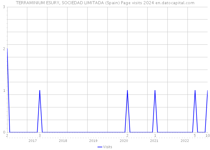 TERRAMINIUM ESURY, SOCIEDAD LIMITADA (Spain) Page visits 2024 