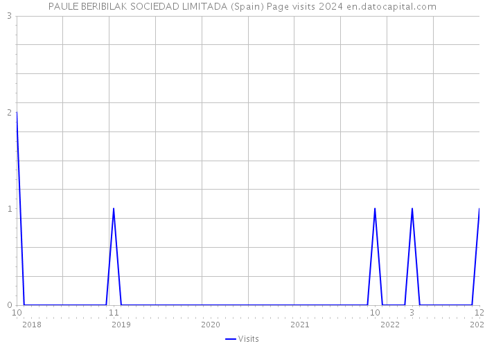 PAULE BERIBILAK SOCIEDAD LIMITADA (Spain) Page visits 2024 