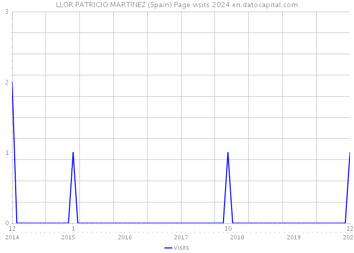 LLOR PATRICIO MARTINEZ (Spain) Page visits 2024 