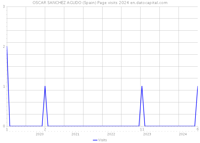 OSCAR SANCHEZ AGUDO (Spain) Page visits 2024 