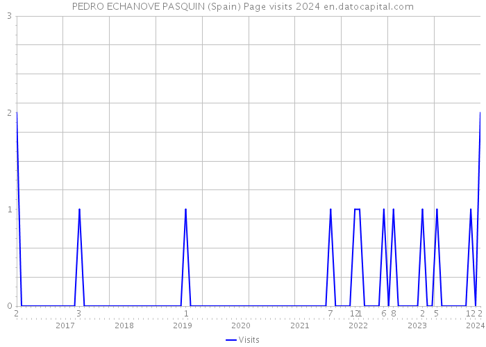 PEDRO ECHANOVE PASQUIN (Spain) Page visits 2024 