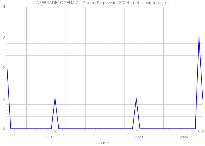 ASERRADERO PENA SL (Spain) Page visits 2024 