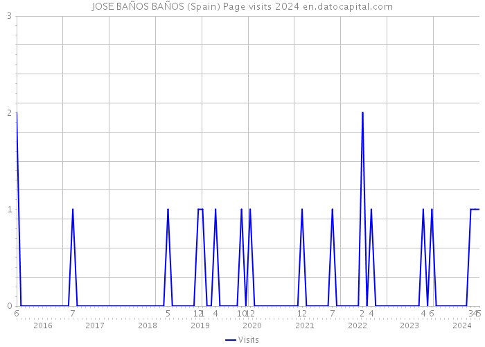 JOSE BAÑOS BAÑOS (Spain) Page visits 2024 