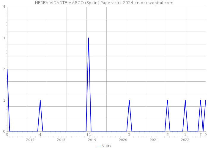 NEREA VIDARTE MARCO (Spain) Page visits 2024 