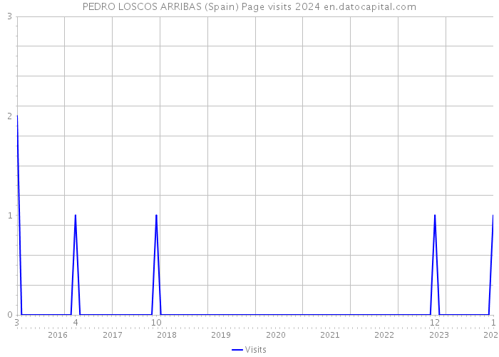 PEDRO LOSCOS ARRIBAS (Spain) Page visits 2024 