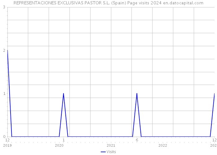 REPRESENTACIONES EXCLUSIVAS PASTOR S.L. (Spain) Page visits 2024 