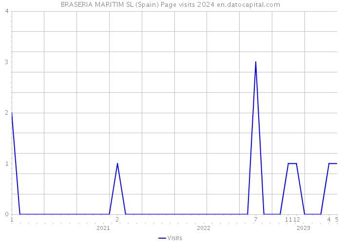 BRASERIA MARITIM SL (Spain) Page visits 2024 