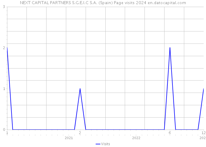 NEXT CAPITAL PARTNERS S.G.E.I.C S.A. (Spain) Page visits 2024 