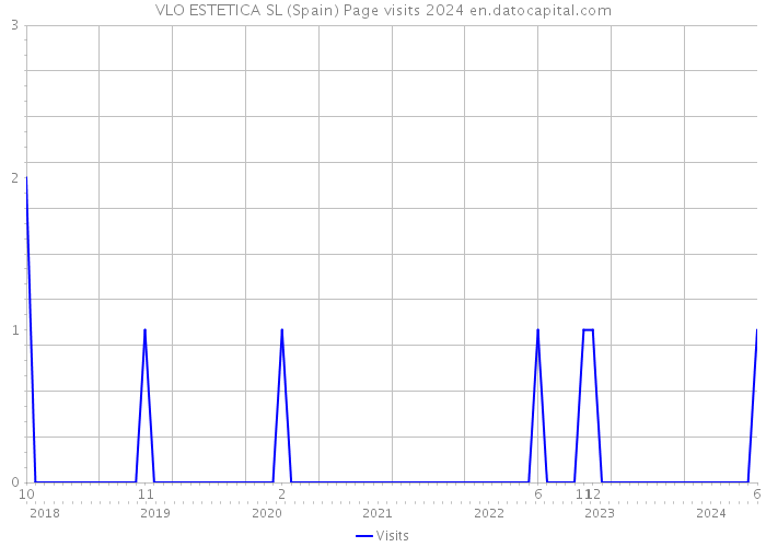 VLO ESTETICA SL (Spain) Page visits 2024 