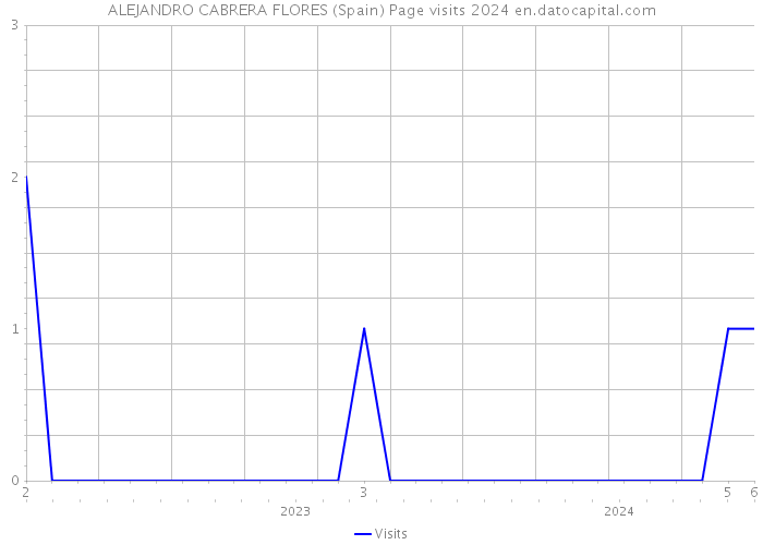 ALEJANDRO CABRERA FLORES (Spain) Page visits 2024 