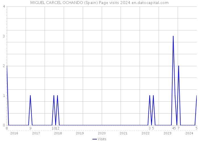 MIGUEL CARCEL OCHANDO (Spain) Page visits 2024 