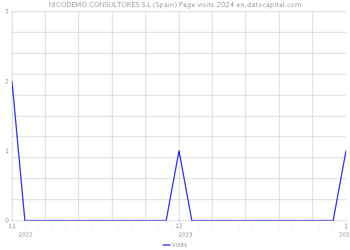 NICODEMO CONSULTORES S.L (Spain) Page visits 2024 