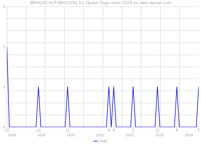 BRINGAS AUTOMOCION, S.L (Spain) Page visits 2024 