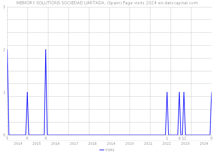 MEMORY SOLUTIONS SOCIEDAD LIMITADA. (Spain) Page visits 2024 