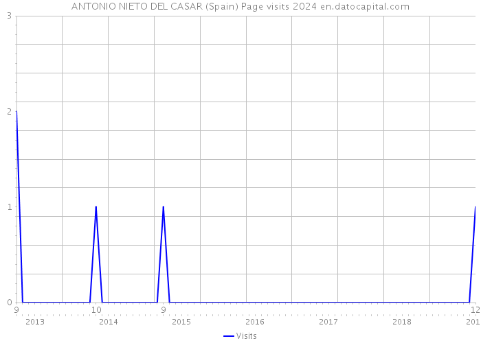 ANTONIO NIETO DEL CASAR (Spain) Page visits 2024 
