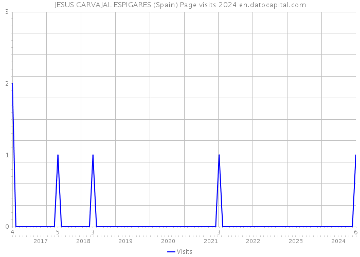 JESUS CARVAJAL ESPIGARES (Spain) Page visits 2024 