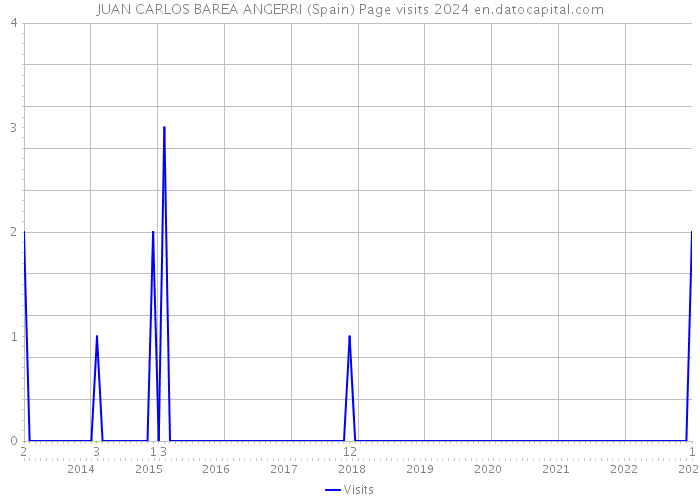 JUAN CARLOS BAREA ANGERRI (Spain) Page visits 2024 