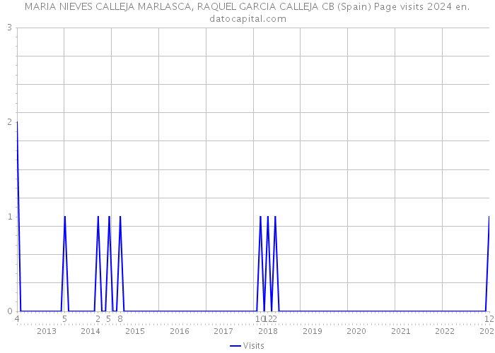 MARIA NIEVES CALLEJA MARLASCA, RAQUEL GARCIA CALLEJA CB (Spain) Page visits 2024 