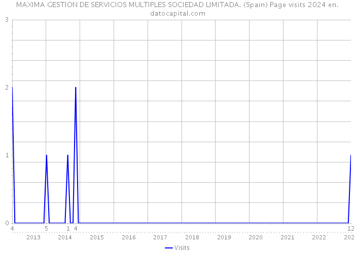 MAXIMA GESTION DE SERVICIOS MULTIPLES SOCIEDAD LIMITADA. (Spain) Page visits 2024 