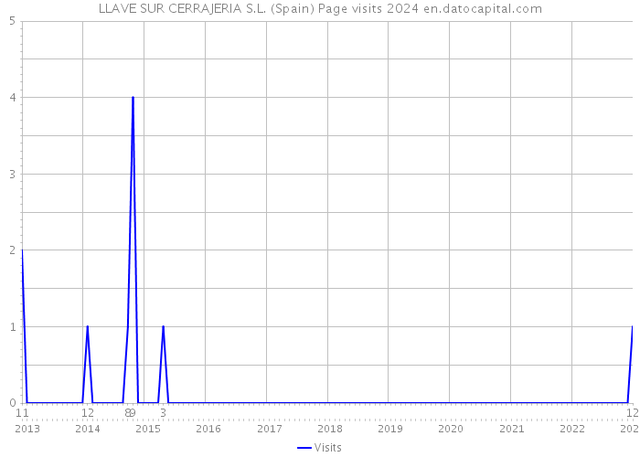 LLAVE SUR CERRAJERIA S.L. (Spain) Page visits 2024 