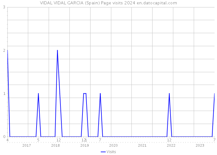 VIDAL VIDAL GARCIA (Spain) Page visits 2024 