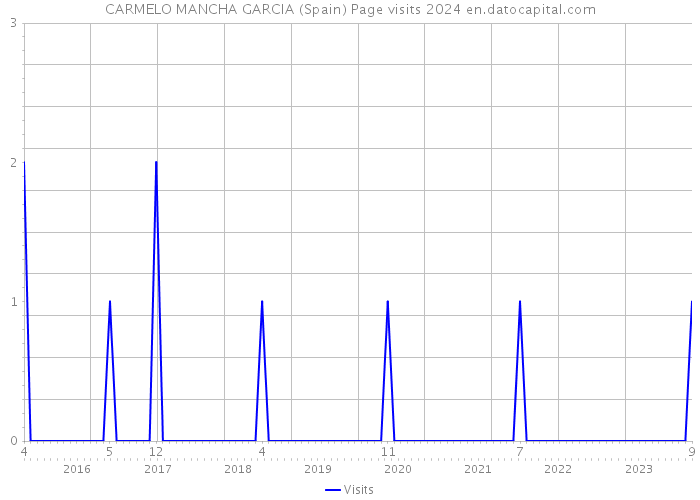 CARMELO MANCHA GARCIA (Spain) Page visits 2024 